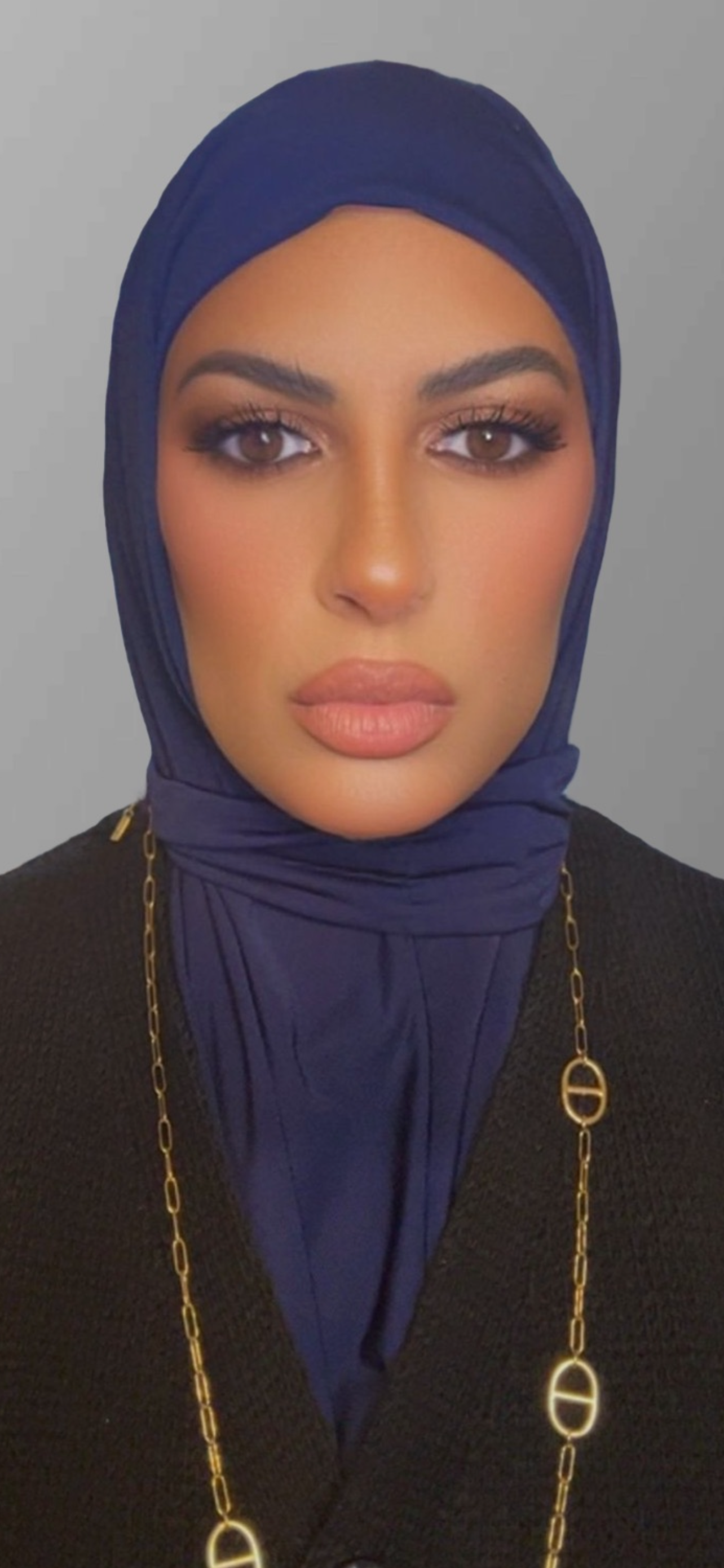 Cagoule jersey premium bleu marine